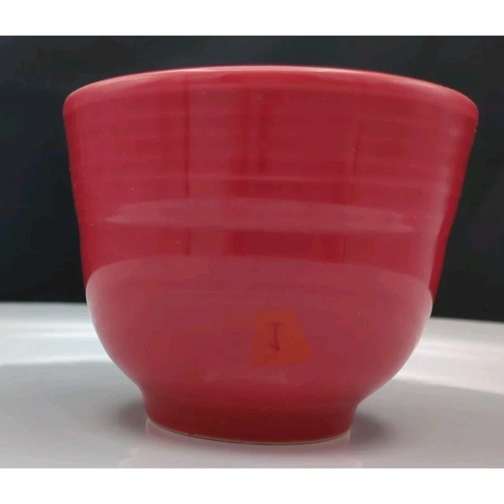 Homer Laughln Fiesta Tableware Fiestaware Cup Red Faintly Incised HLC fiesta USA